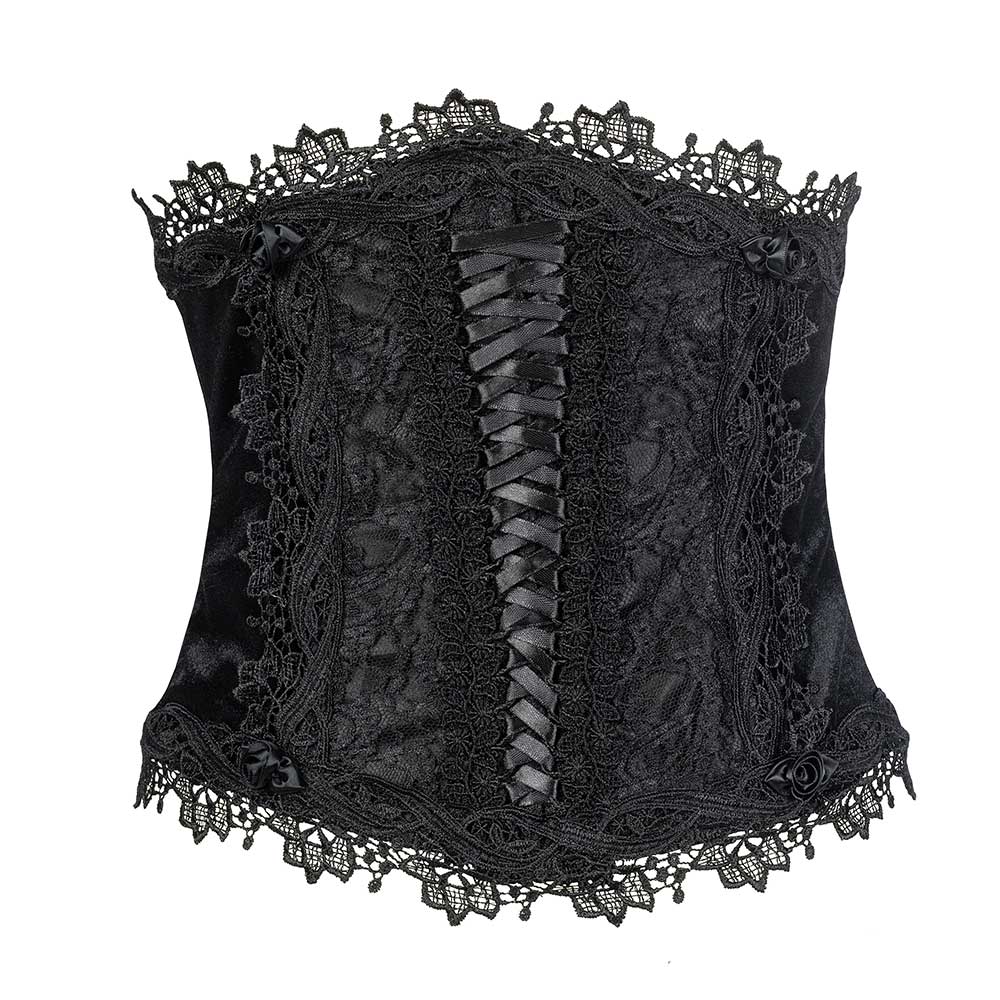 Sinister - K070 Underbust korset - Zwart